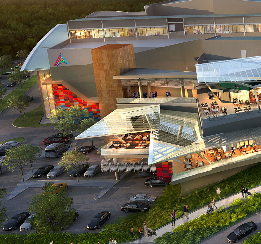 AltaPlaza Mall Panamá Render interior Mall, vía centenario centro comercial